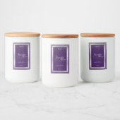 Moderne Paarse etiketten voor productverpakking Zi (Flessen)