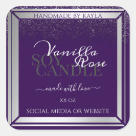 Moderne Paarse etiketten voor productverpakking Zi