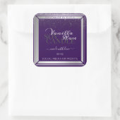 Moderne Paarse etiketten voor productverpakking Zi (Tas)