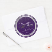 Moderne Paarse etiketten voor productverpakking Zi (Envelop)