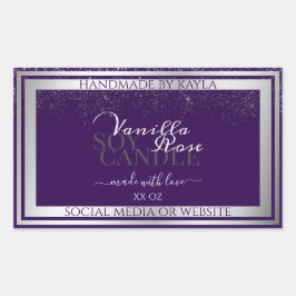 Moderne Paarse etiketten voor productverpakking Zi