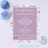 Moderne Paarse evenementen voor het meisje-Boutiqu Flyer (Enkel)