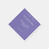 Moderne Paarse feest van de Valentijnsdag Servet (Hoek)