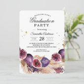 Moderne Paarse figuren en pampas- en goudvallen Kaart (Staand voorkant)