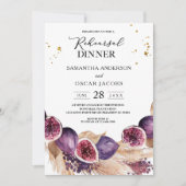 Moderne Paarse figuren en pampas- en goudvallen Kaart (Voorkant)