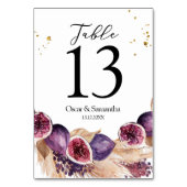 Moderne Paarse figuren en pampas- en goudvallen Kaart (Achterkant)