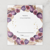 Moderne Paarse figuren en pampas- en goudvallen Plaatskaartje (Buitenkant ongevouwen)