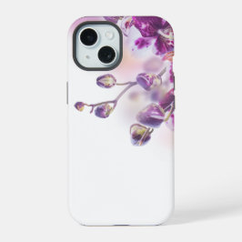 Moderne Paarse Floral iPhone 15 Case
