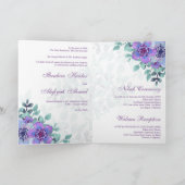 Moderne Paarse Floral islamitische bruiloft (Binnen)