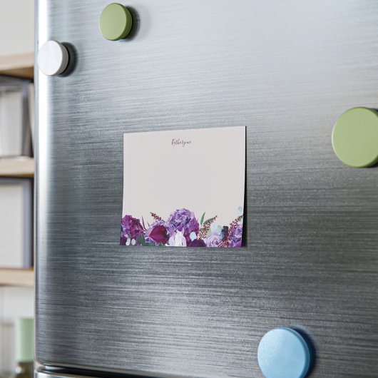 Moderne Paarse Floral Post-it® Notes