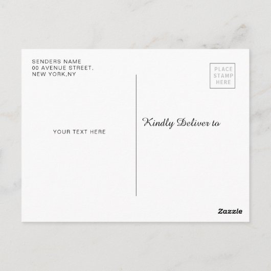 Moderne Paarse foto afstuderen aankondiging Briefkaart (Achterkant)