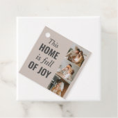 Moderne paarse foto- en familiefoto bedankjes labels (In situ)