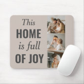 Moderne paarse foto- en familiefoto muismat (Met muis)