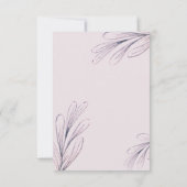 Moderne Paarse foto-scriptlegant Opslaan datum (Achterkant)