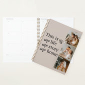 Moderne paarse foto's en familiekwart loffelijk planner (Display)