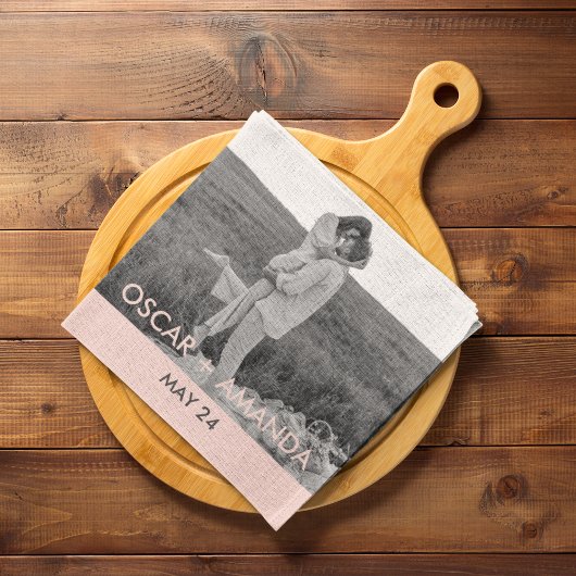 Moderne paarse foto's en serie Quote GiftMode Theedoek