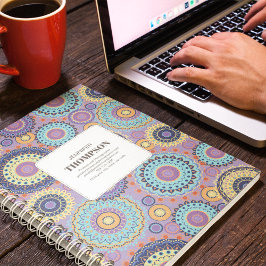 Moderne Paarse geometrische gepersonaliseerde Planner