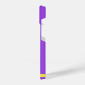 Moderne Paarse gepersonaliseerde naam iPhone-hoes iPhone Hoesje (Linkerkant)