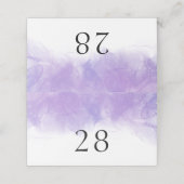 Moderne Paarse gewelddadige bruiloft, gevouwen kaa Plaatskaartje (Buitenkant ongevouwen)