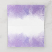 Moderne Paarse gewelddadige bruiloft, gevouwen kaa Plaatskaartje (Binnenkant ongevouwen)