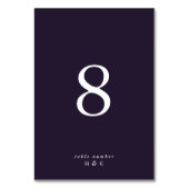 Moderne Paarse gewone bruiloft Kaart (Voorkant)