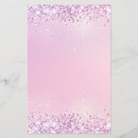 Moderne Paarse Glitter Paarse Salon Flyer (Achterkant)