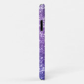 Moderne Paarse Glitter Schitterende Vrouwelijke Om Case-Mate iPhone Case (Achterkant/rechts)