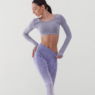 Moderne Paarse Glitter Sparkles Gift Leggings