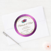 Moderne Paarse Glitter White Product Labels Ladybu (Envelop)