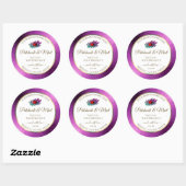 Moderne Paarse Glitter White Product Labels Ladybu (Vel)