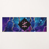 Moderne Paarse goudblauw gekonfijt Yogamat (Voorkant (horizontaal))