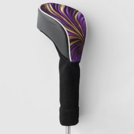 Moderne Paarse gouden werveling Golfheadcover