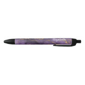 Moderne Paarse goudgestate Geode pen (Bodem)