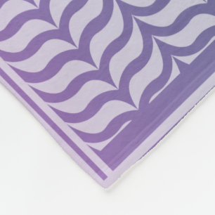 Moderne Paarse Gradiënt Keffiyeh Patroon Fleece Deken