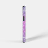 Moderne Paarse Gradiënt Keffiyeh Patroon iPhone Hoesje (Rechterkant)