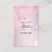 Moderne Paarse holografische Logo Visitekaartje (Achterkant)