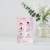 Moderne Paarse holografische Logo Visitekaartje (Staand voorkant)