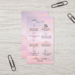 Moderne Paarse holografische Logo Visitekaartje