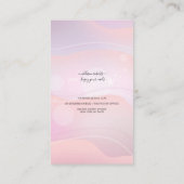 Moderne Paarse holografische Logo Visitekaartje (Achterkant)