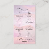 Moderne Paarse holografische Logo Visitekaartje (Voorkant)