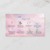 Moderne Paarse holografische Logo Visitekaartje (Voorkant)