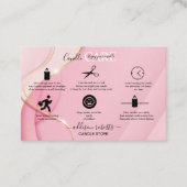 Moderne Paarse holografische Logo Visitekaartje (Voorkant)