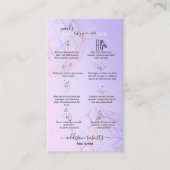 Moderne Paarse holografische Logo Visitekaartje (Voorkant)