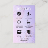 Moderne Paarse holografische Logo Visitekaartje (Voorkant)