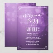 Moderne Paarse hooglichten: legante rustpartij Kaart (Voorkant / Achterkant)