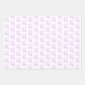 Moderne Paarse kerstrenrenrendiervis Inpakpapier Vel (Voorkant 3)