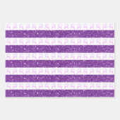 Moderne Paarse kerstrenrenrendiervis Inpakpapier Vel (Voorkant)