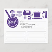 Moderne Paarse keuken- en gebruiksvoorwerpen (Voorkant)