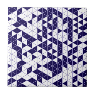 Moderne Paarse lavendel geometrische driehoeken Tegeltje