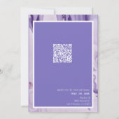 Moderne Paarse Lavendel Save the Date Design (Achterkant)